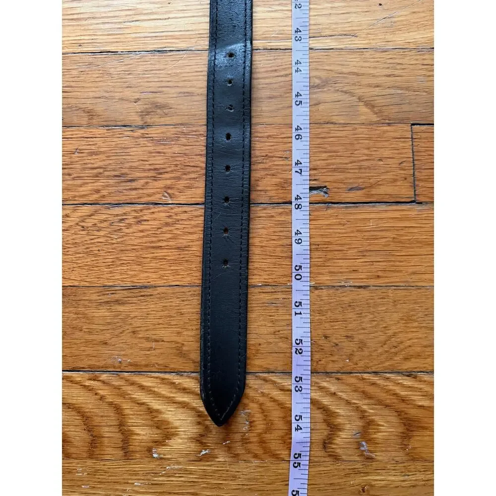 DOCKERS Heavy Duty Distressed Black Leather Belt Mens sz 44